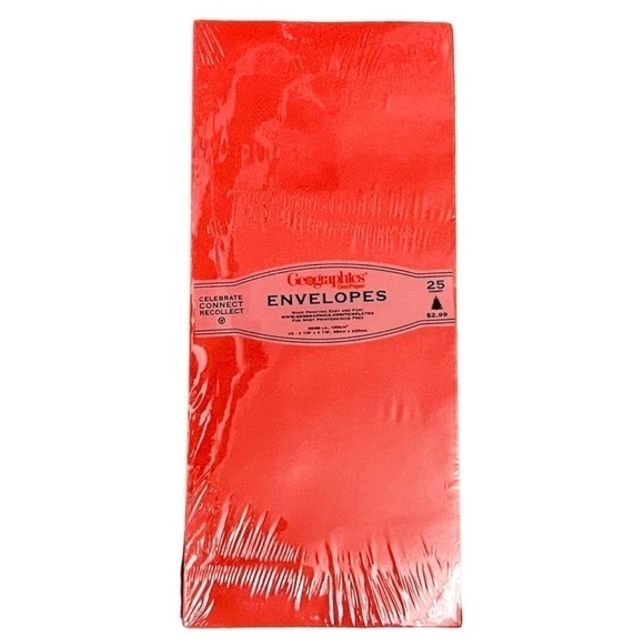 100 Foil Christmas Stationary Set with 100 Red Envelopes Free Online Templates - Picture 3 of 5